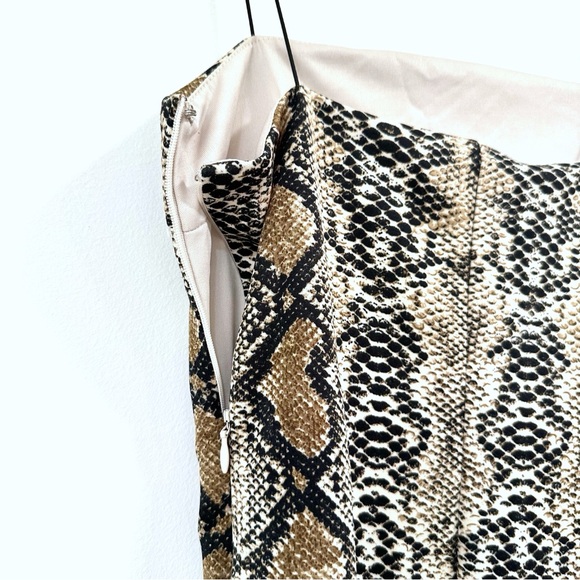 Etophe Studios Snakeskin Print Bodycon Mini Dress Size Small - Picture 6 of 8